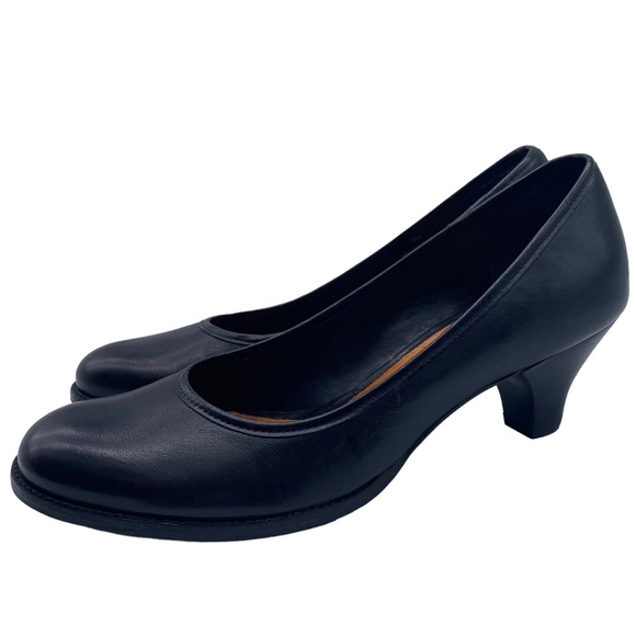 AEROSOLES Shoes - Aerosoles Pumps Sembrero Black Leather Cushioned Comfort Size 9